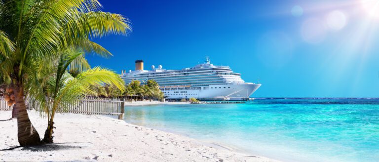 White sandy beach